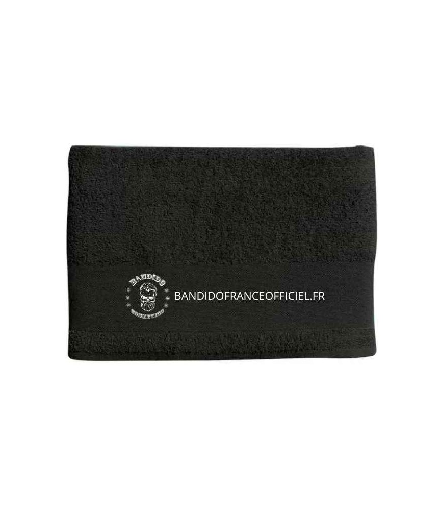 Serviette Visage homme noire BANDIDO
